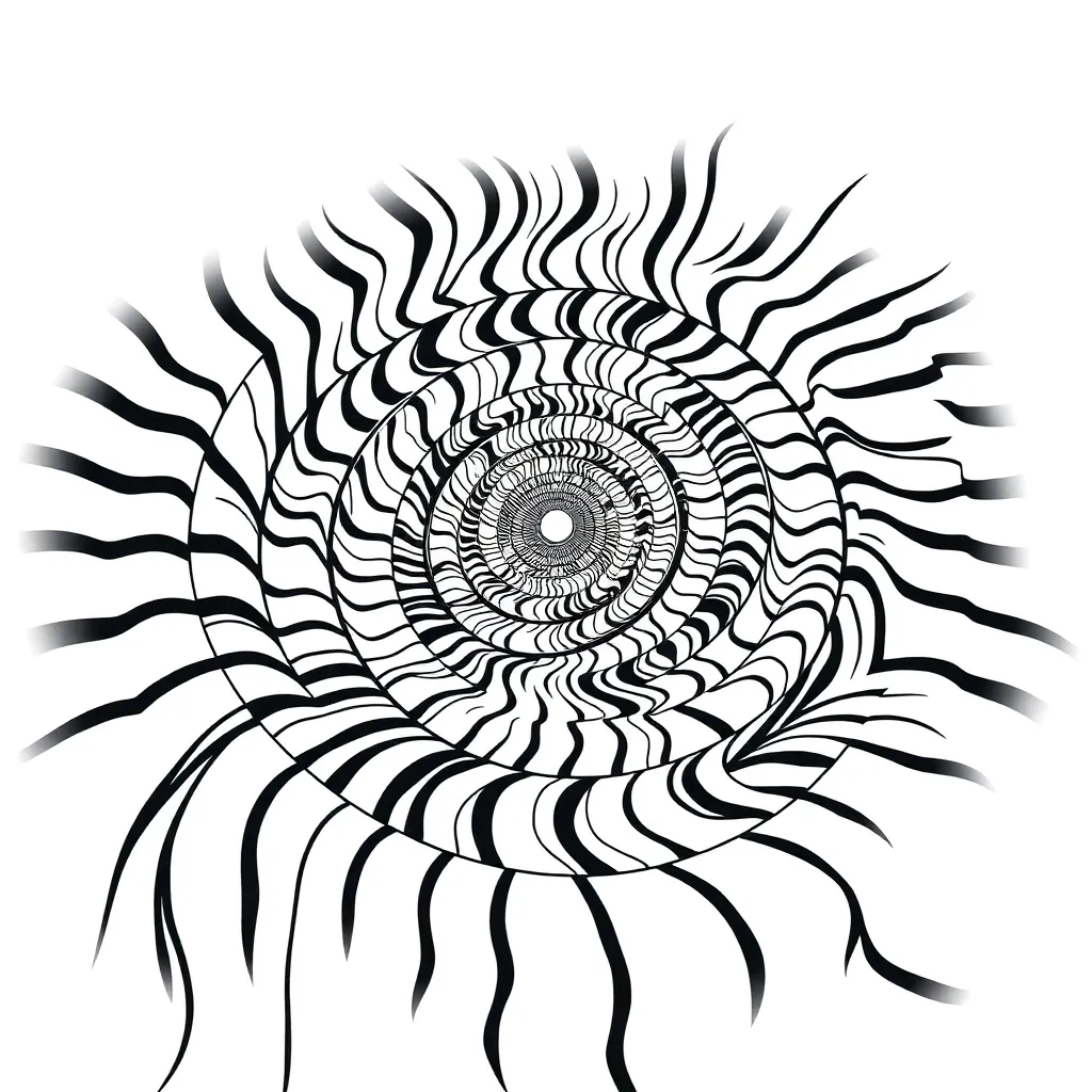 Trippy coloring page