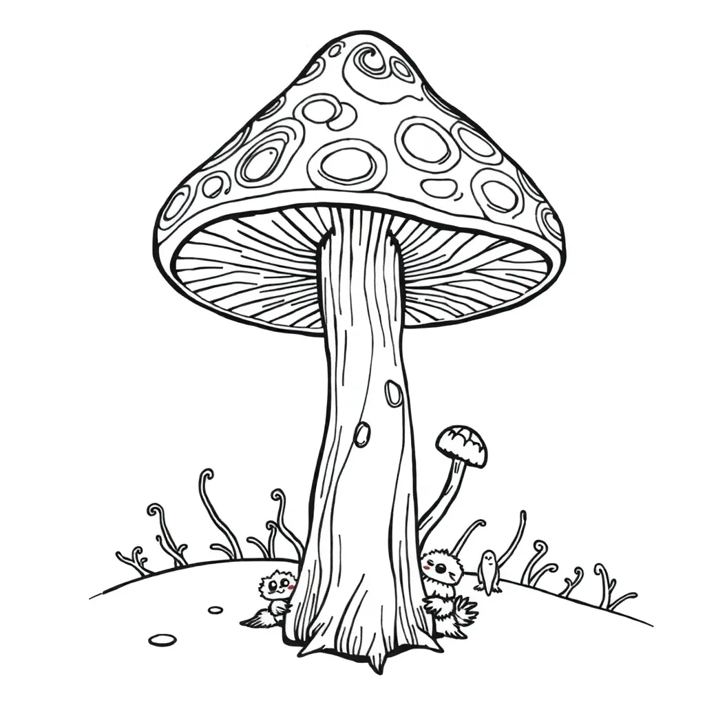 Trippy coloring page