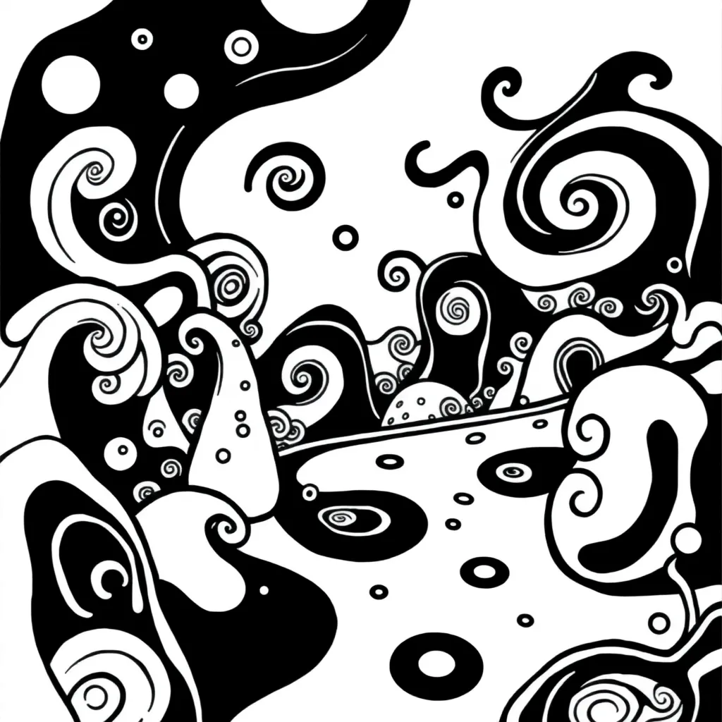 Trippy coloring page