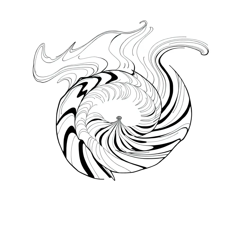 Trippy coloring page