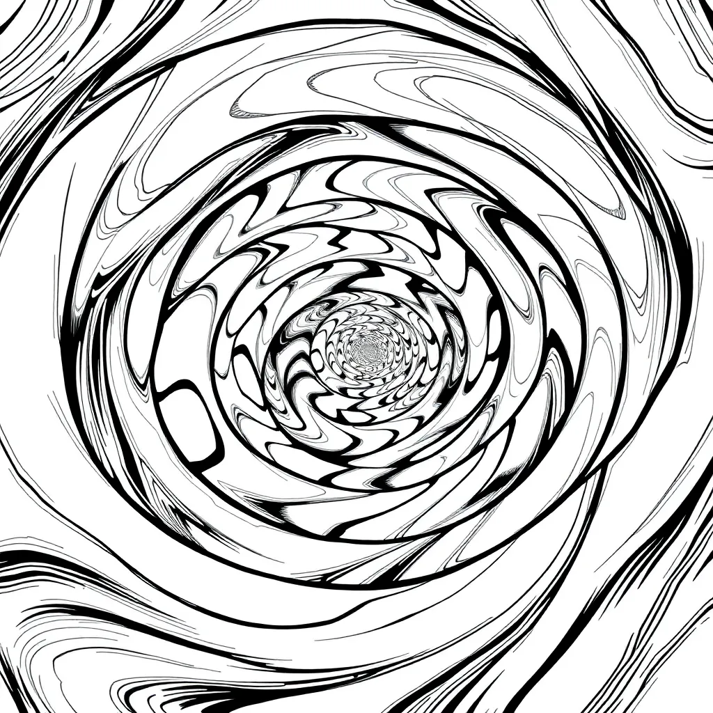 Trippy coloring page