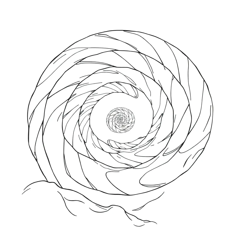 Trippy coloring page