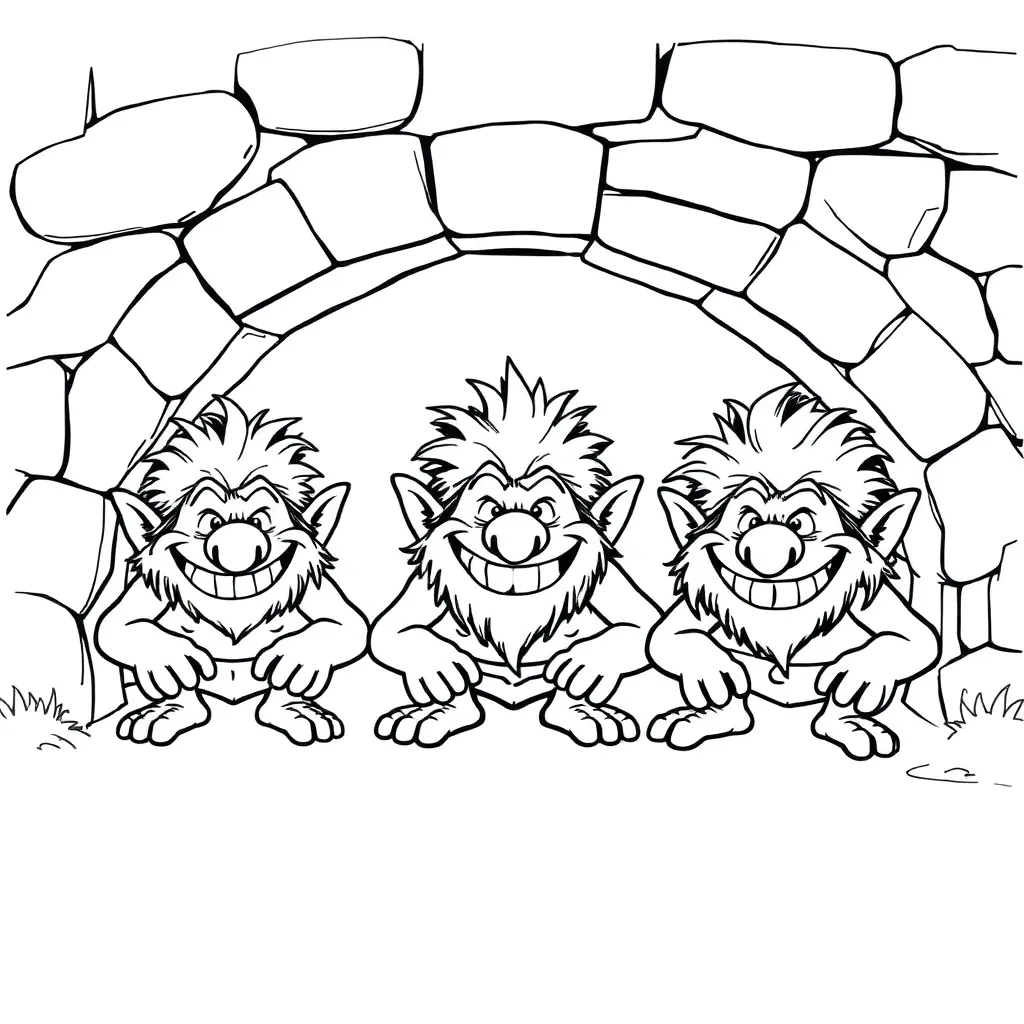 Trolls coloring page