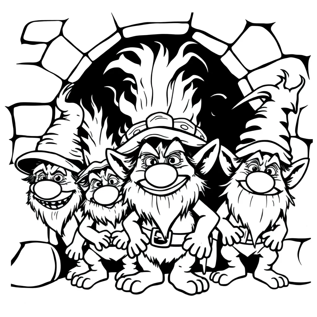 Trolls coloring page
