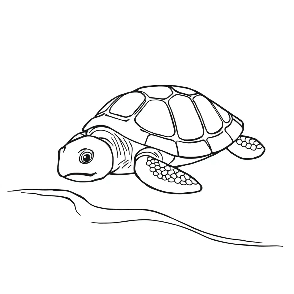 Turtle coloring page