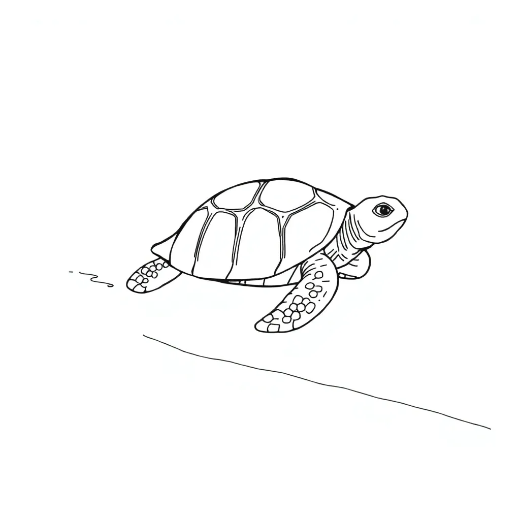 Turtle coloring page