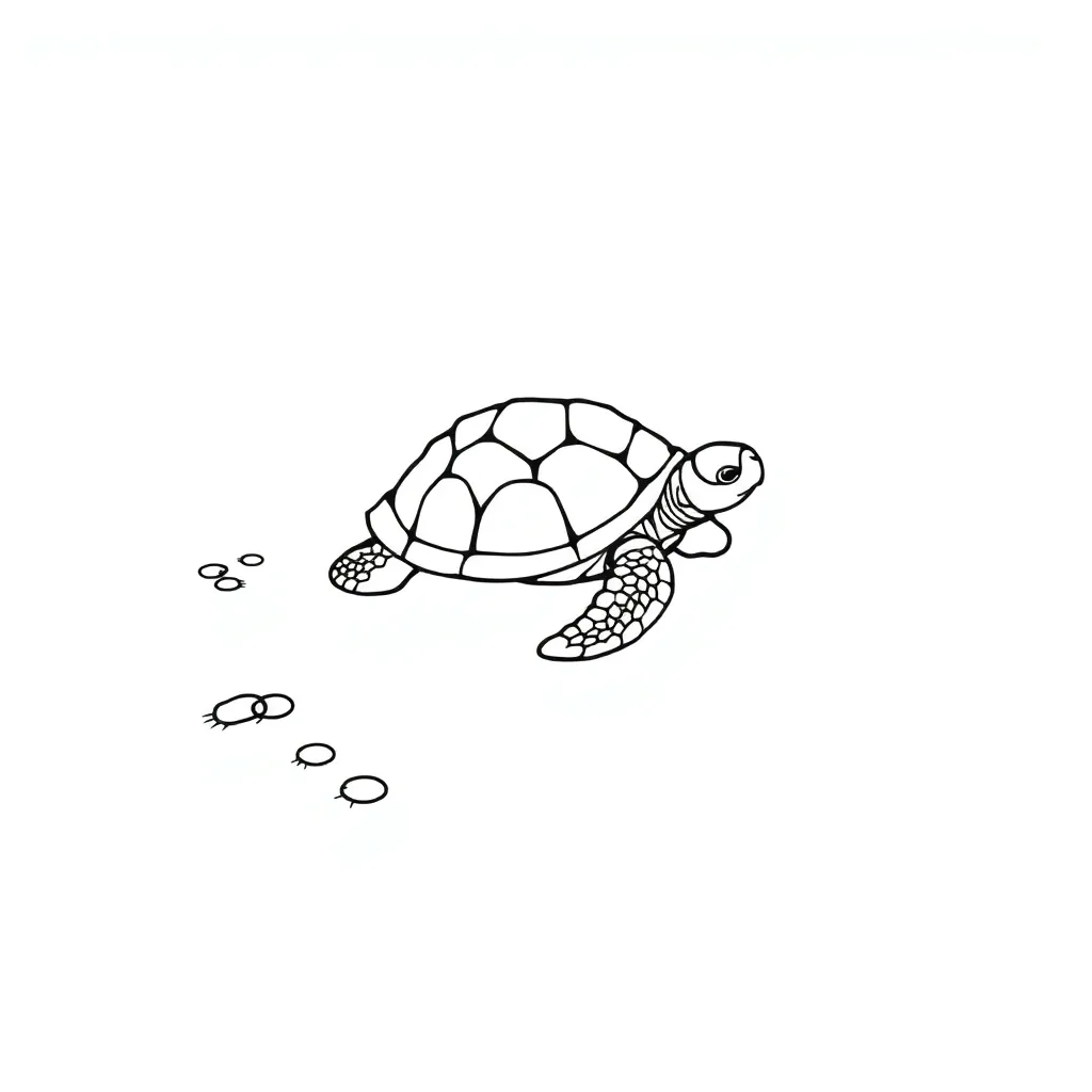 Turtle coloring page