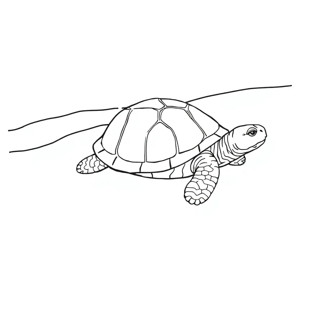 Turtle coloring page