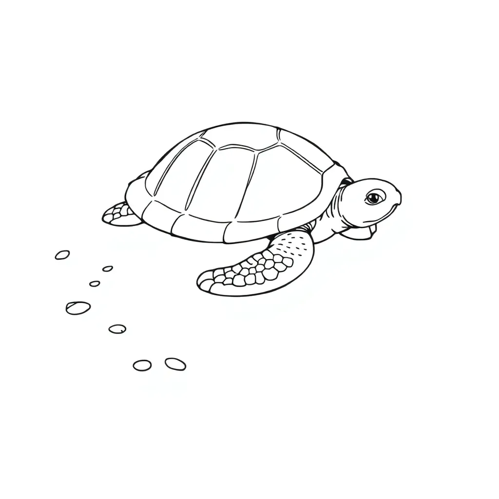 Turtle coloring page