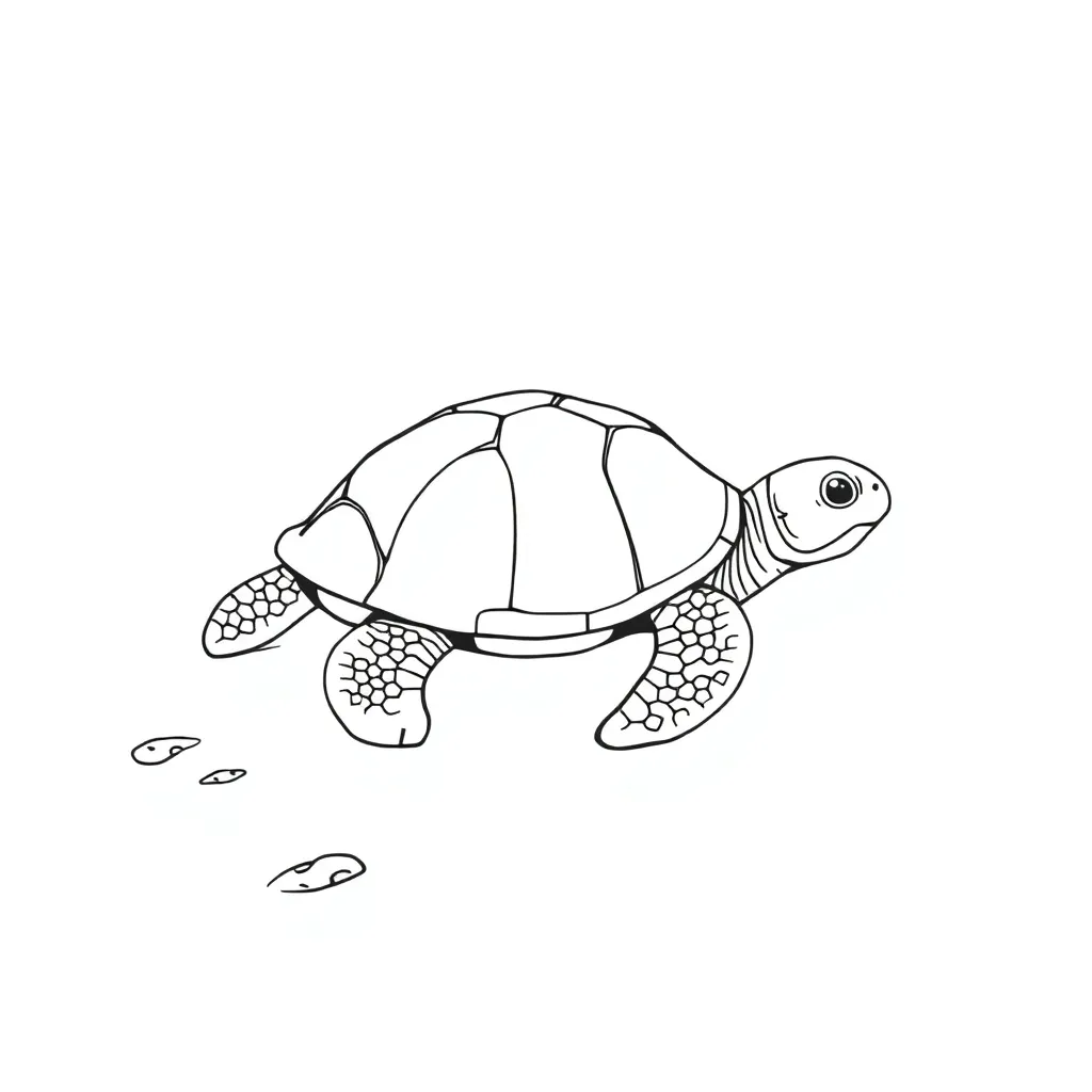 Turtle coloring page