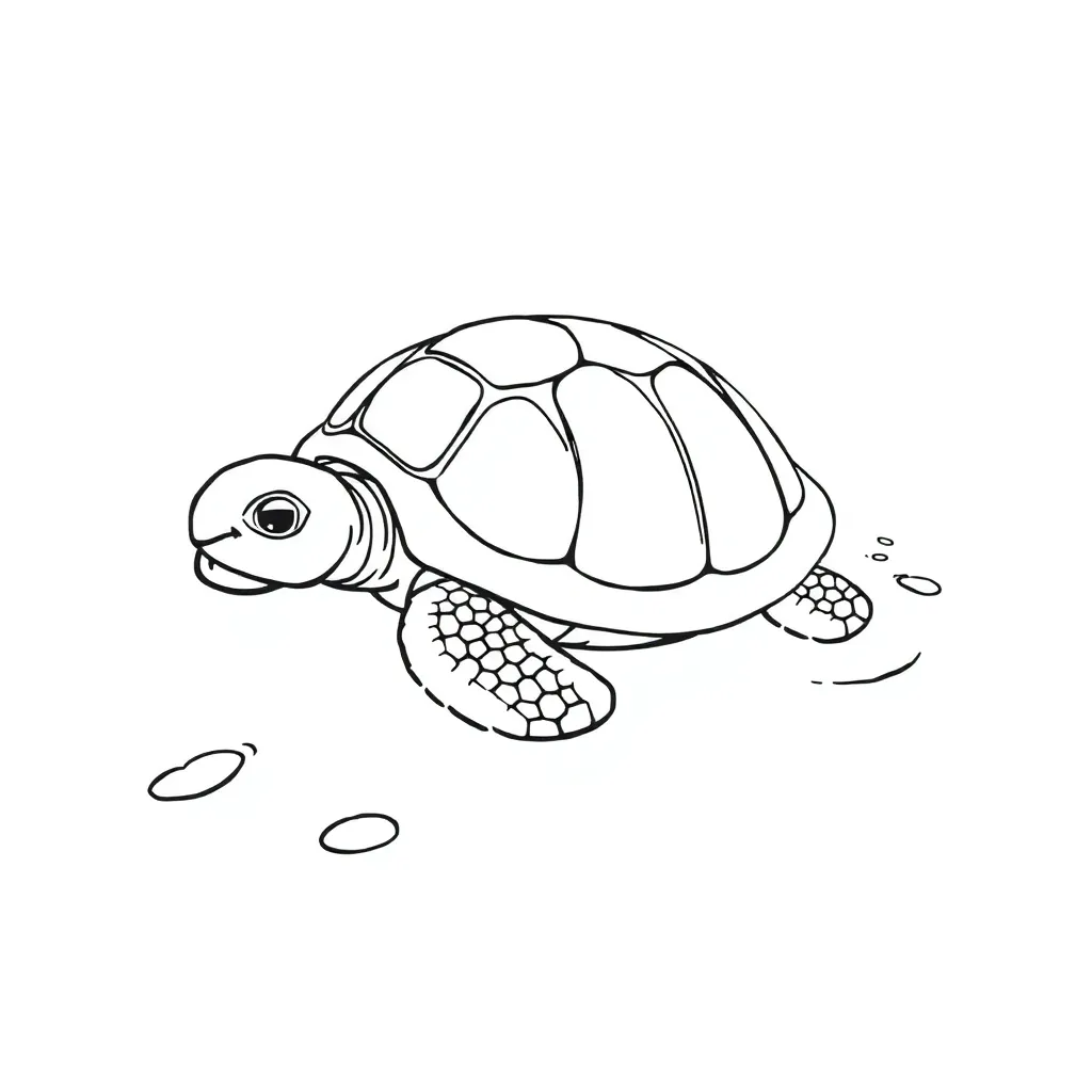 Turtle coloring page