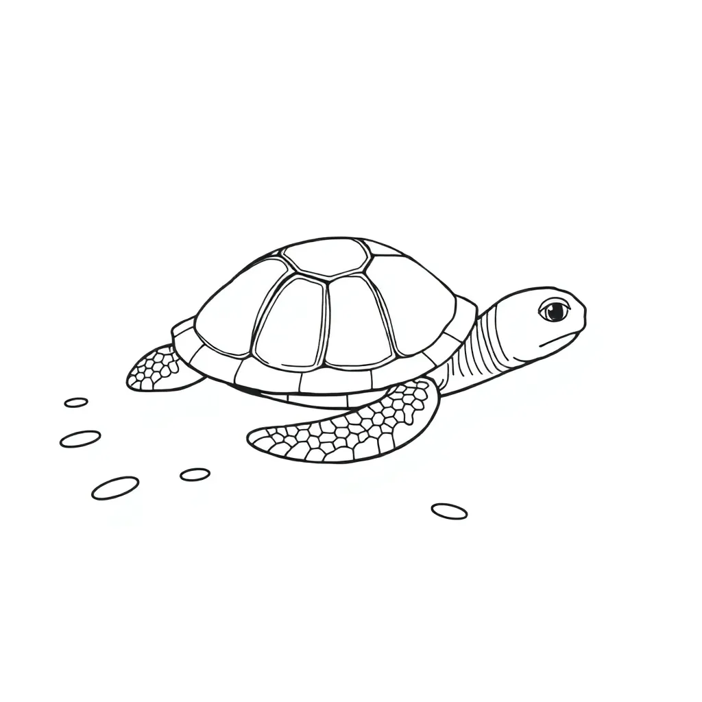 Turtle coloring page