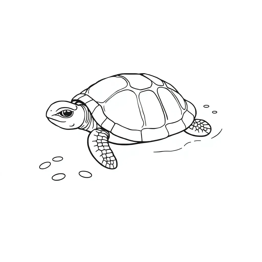 Turtle coloring page