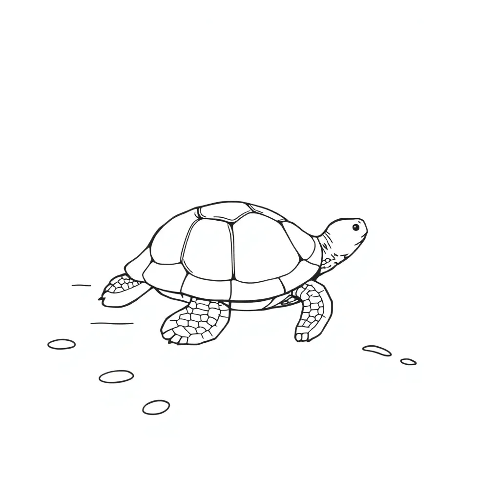 Turtle coloring page