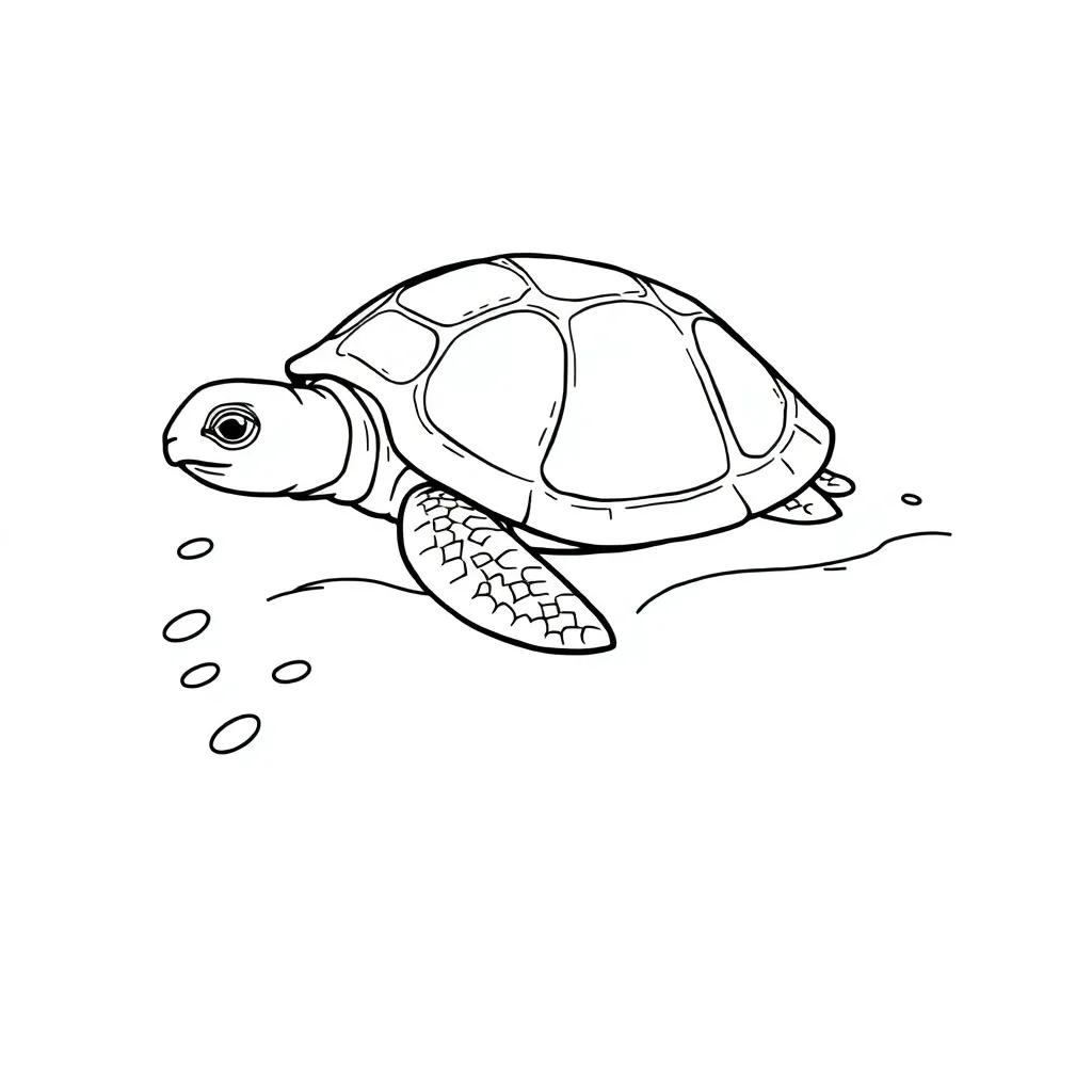 Turtle coloring page