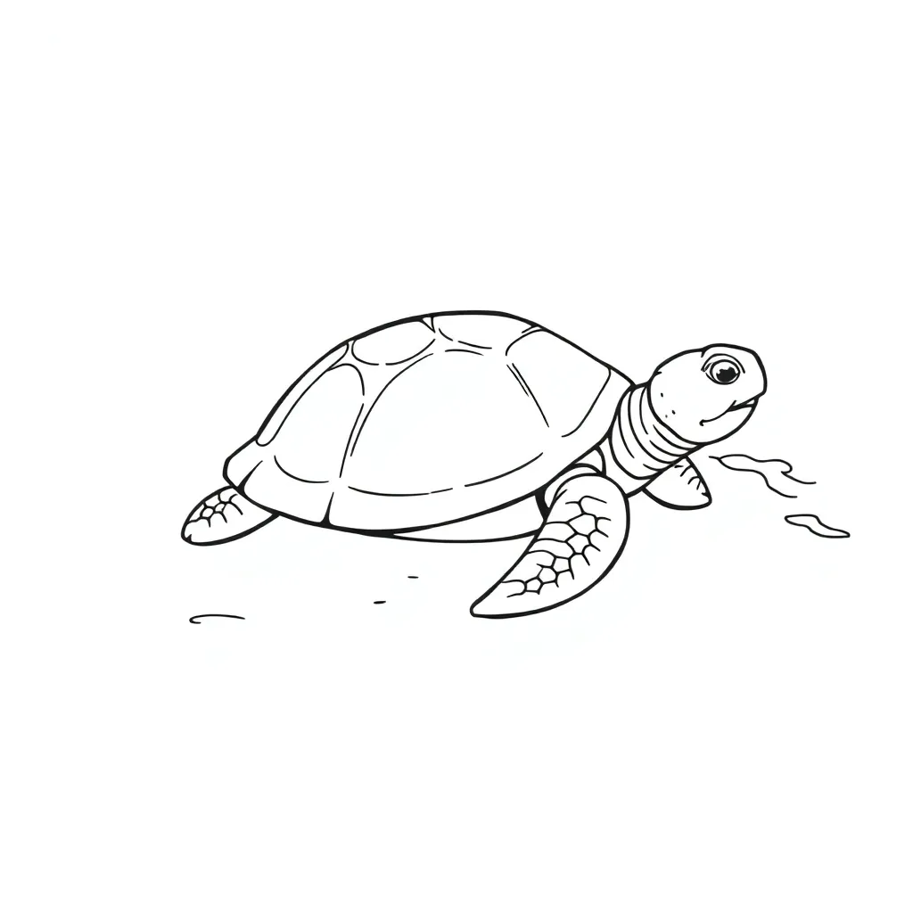 Turtle coloring page