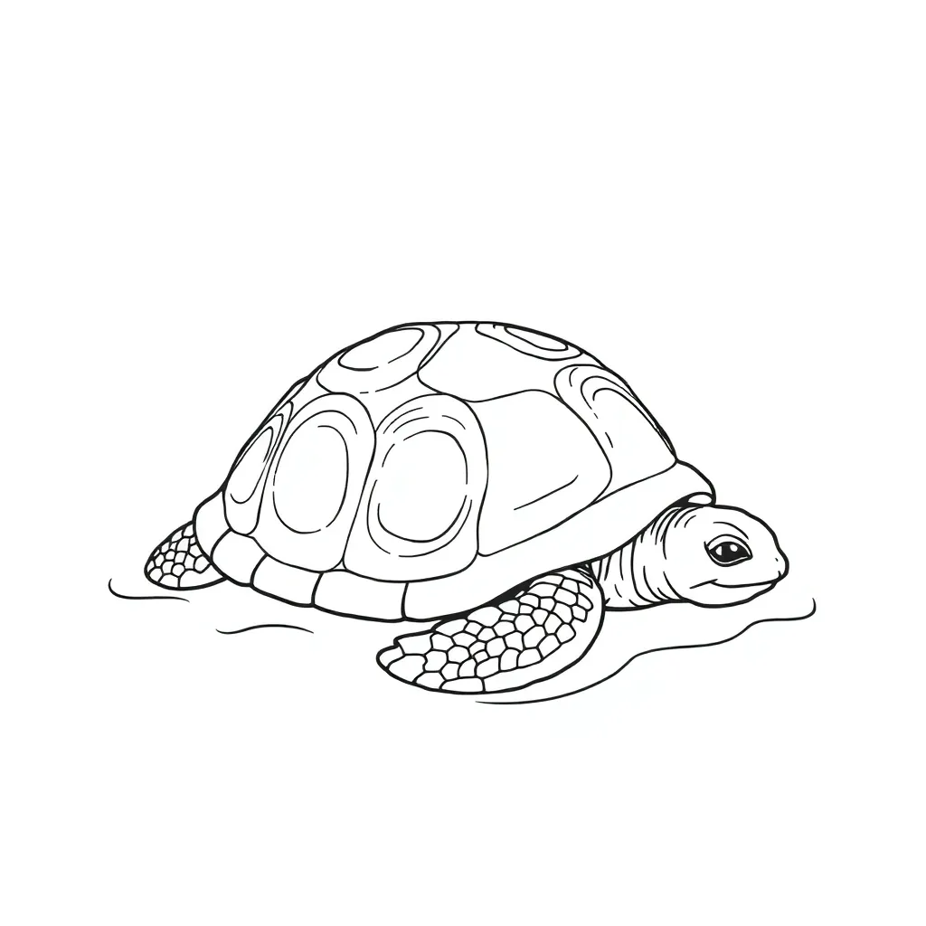 Turtle coloring page