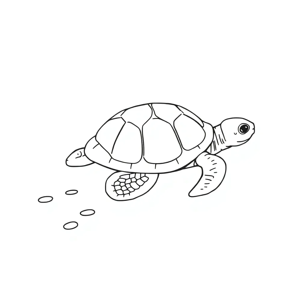 Turtle coloring page