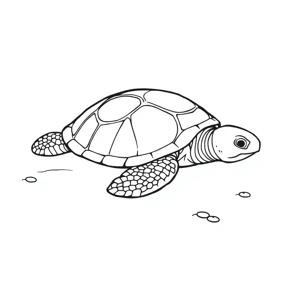 Turtle coloring page