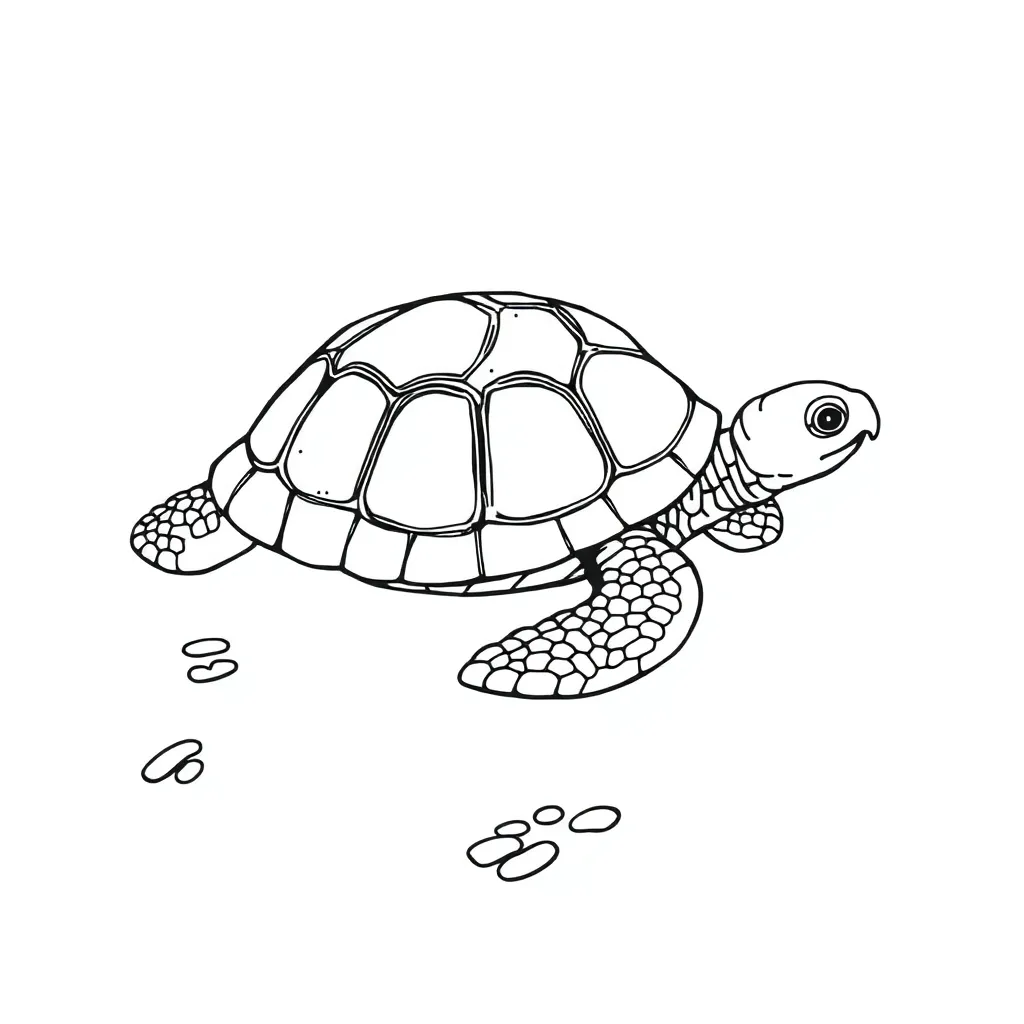 Turtle coloring page