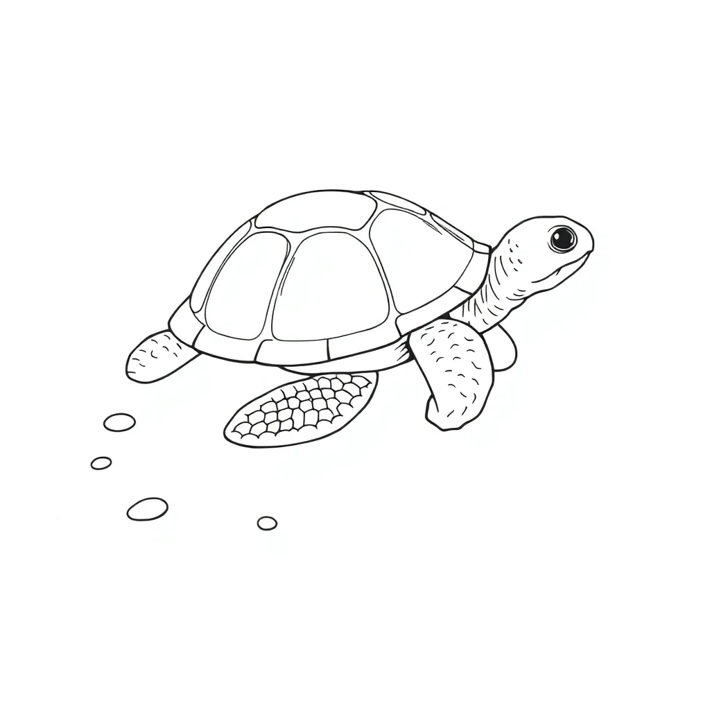 Turtle coloring page