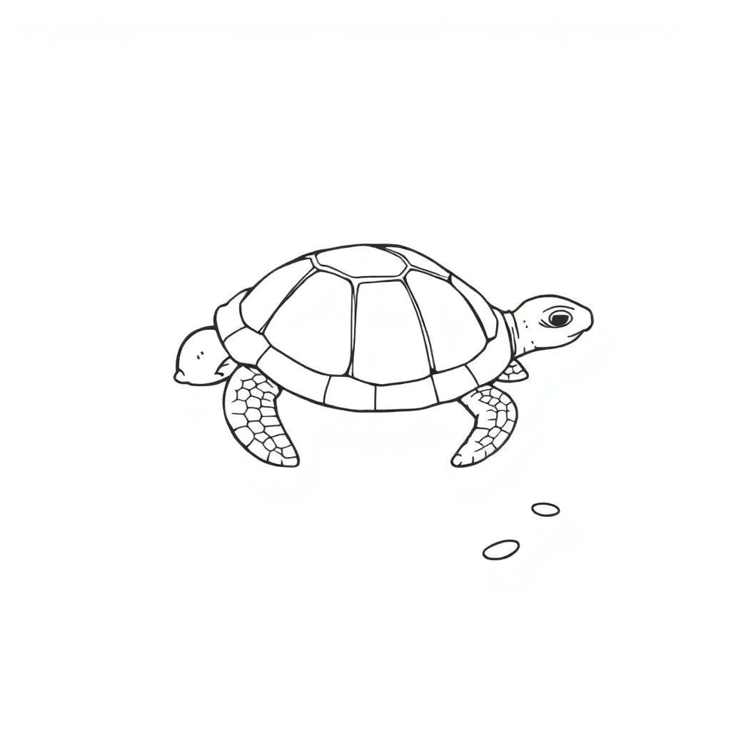 Turtle coloring page