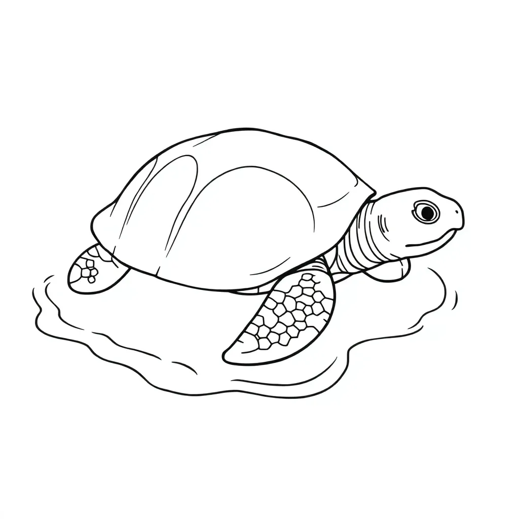 Turtle coloring page