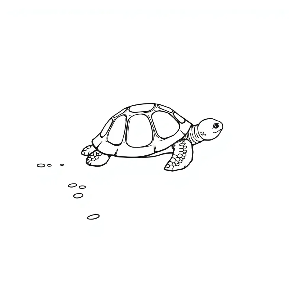 Turtle coloring page