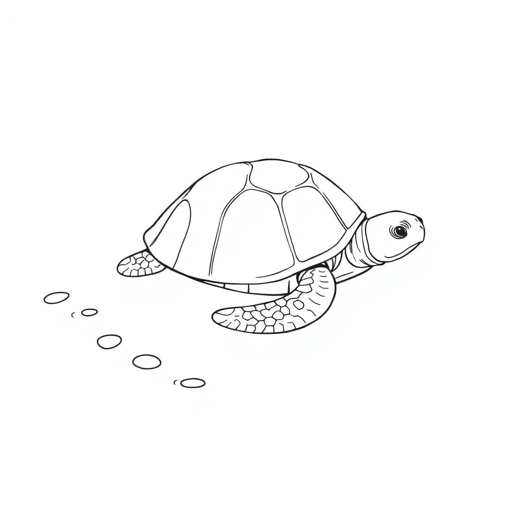 Turtle coloring page