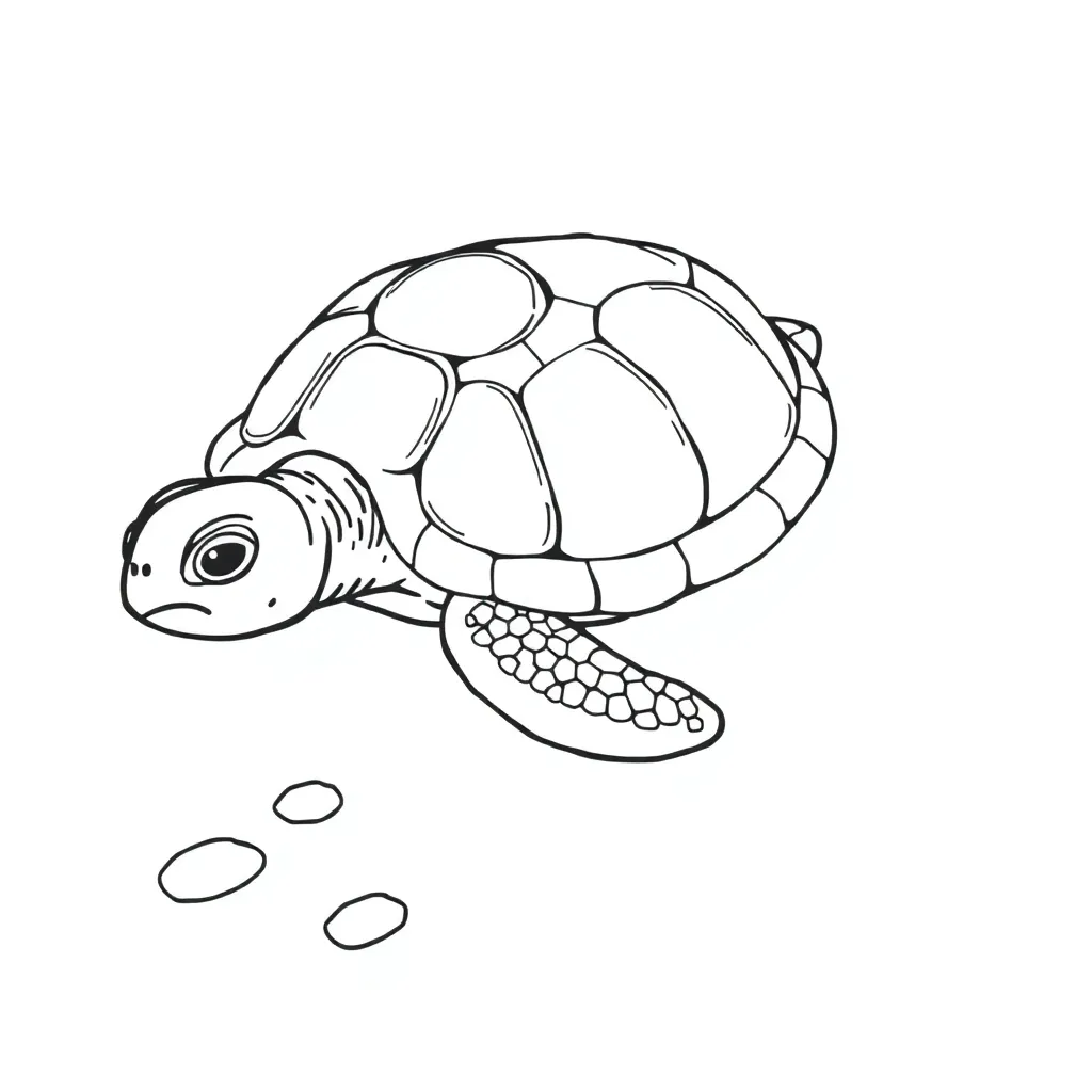 Turtle coloring page