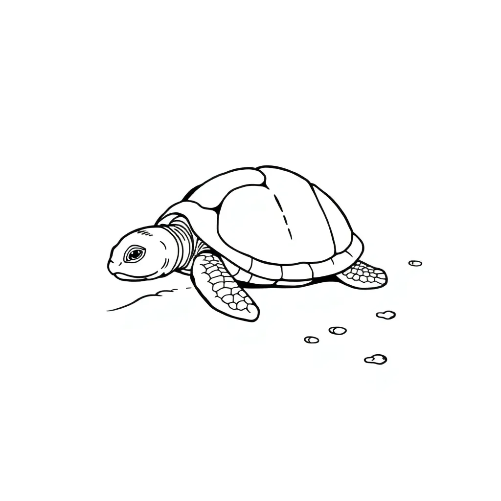 Turtle coloring page