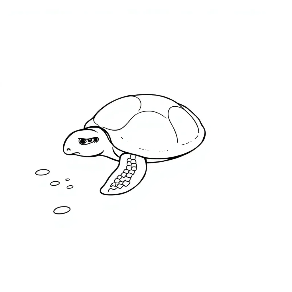 Turtle coloring page