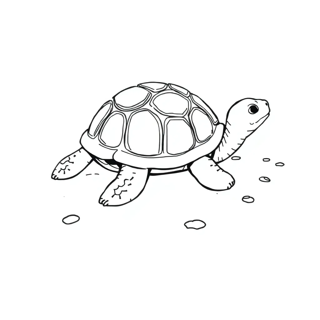 Turtle coloring page