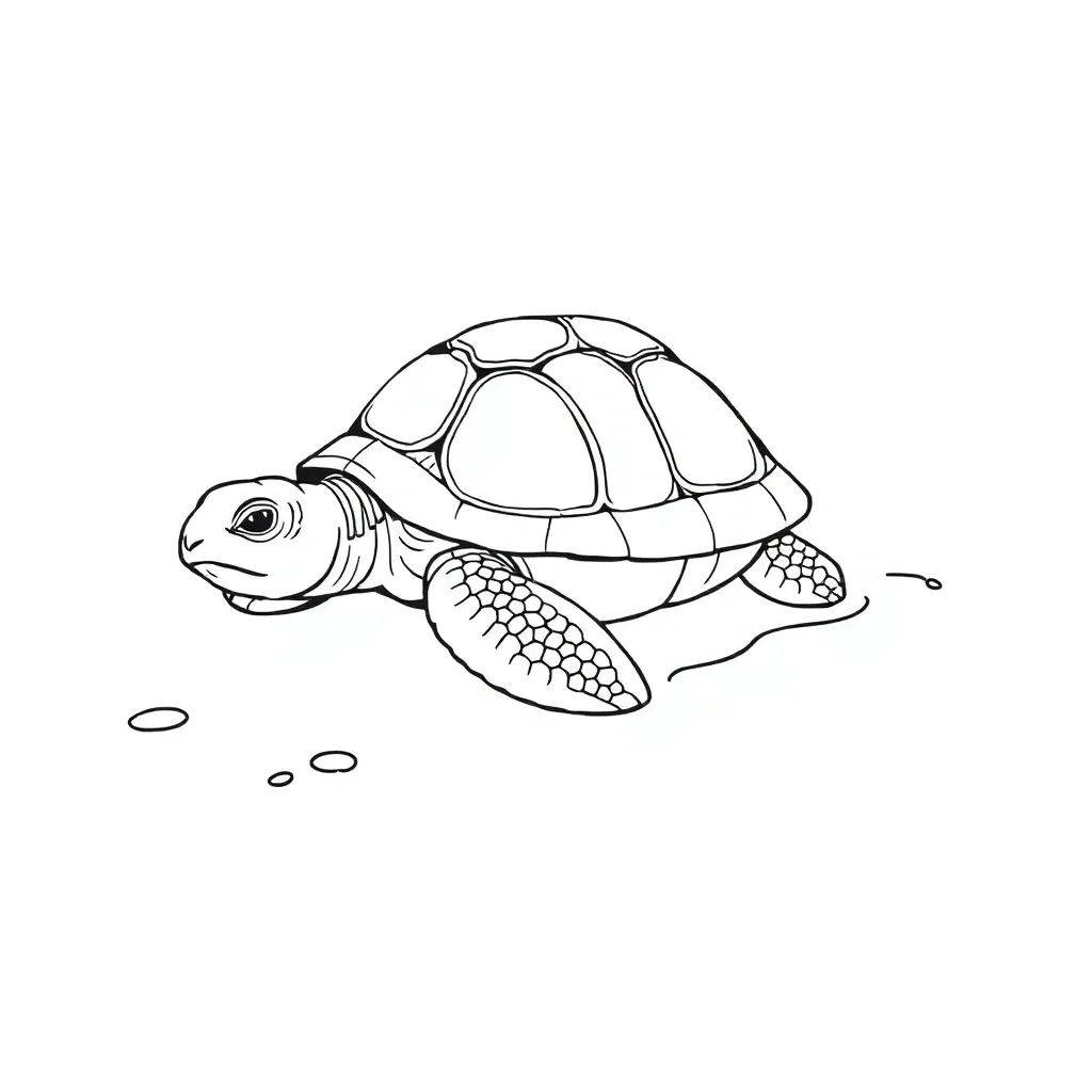 Turtle coloring page