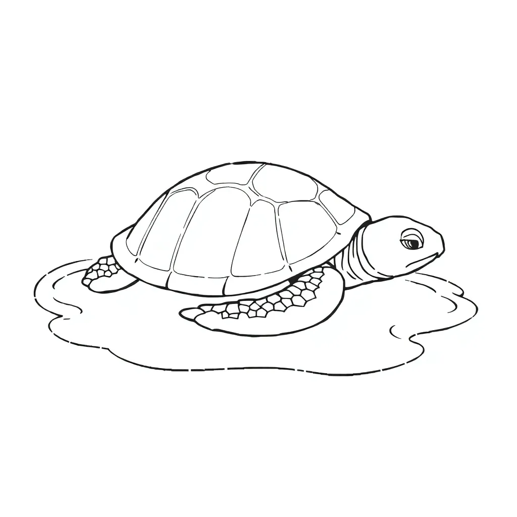 Turtle coloring page