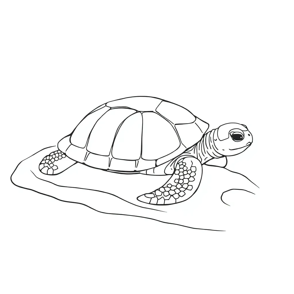 Turtle coloring page