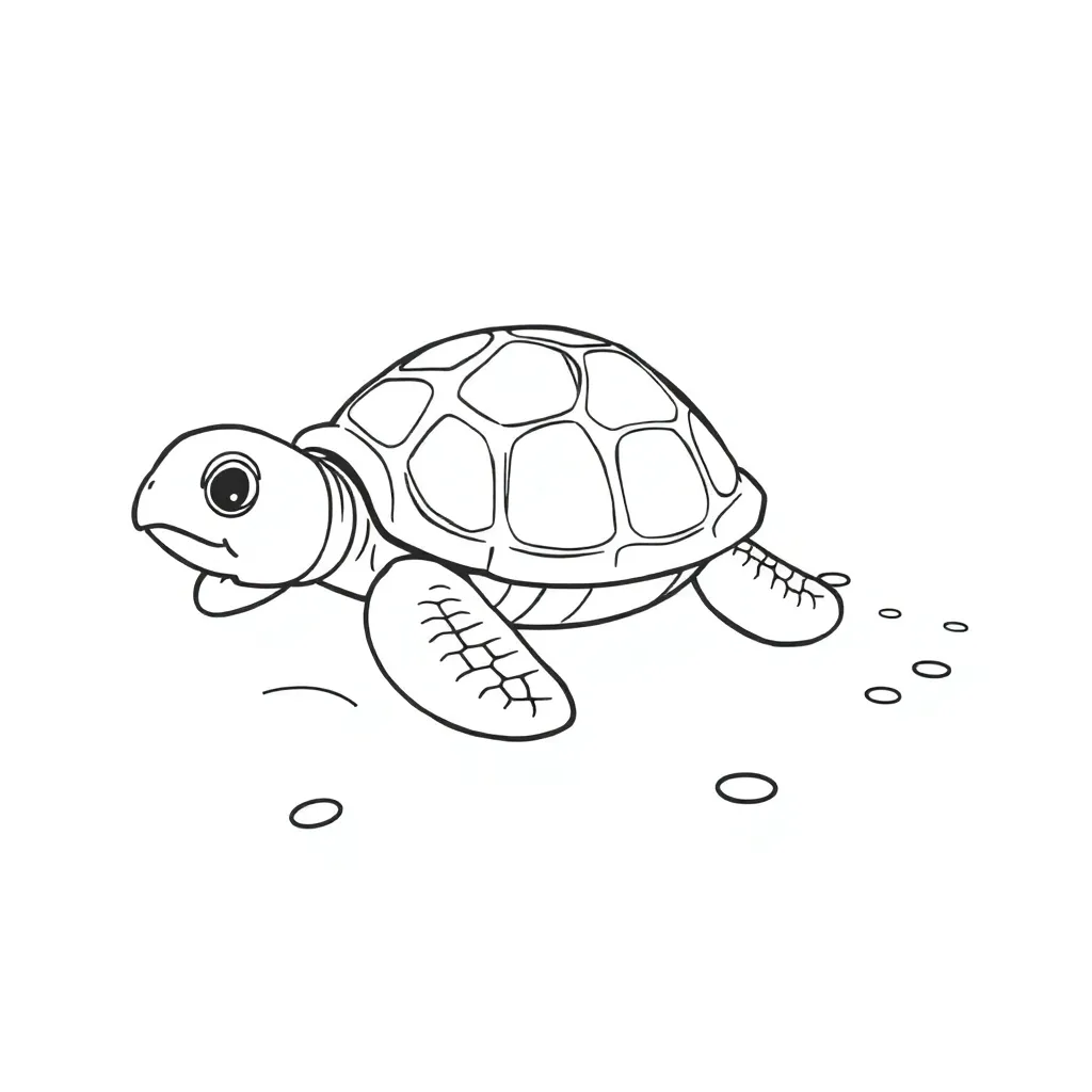 Turtle coloring page
