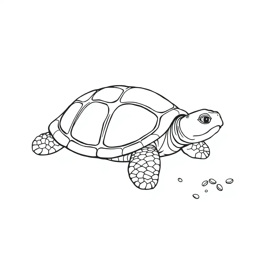 Turtle coloring page