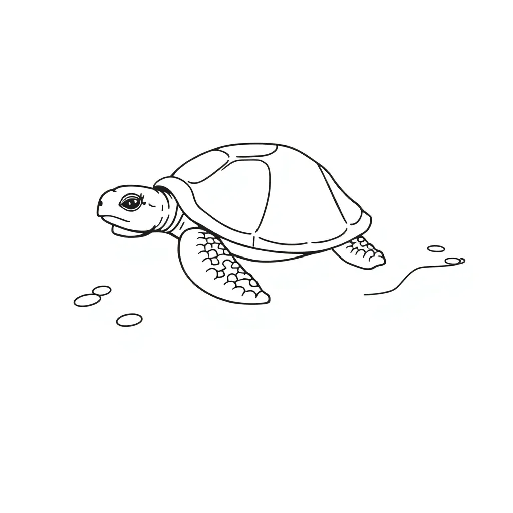 Turtle coloring page