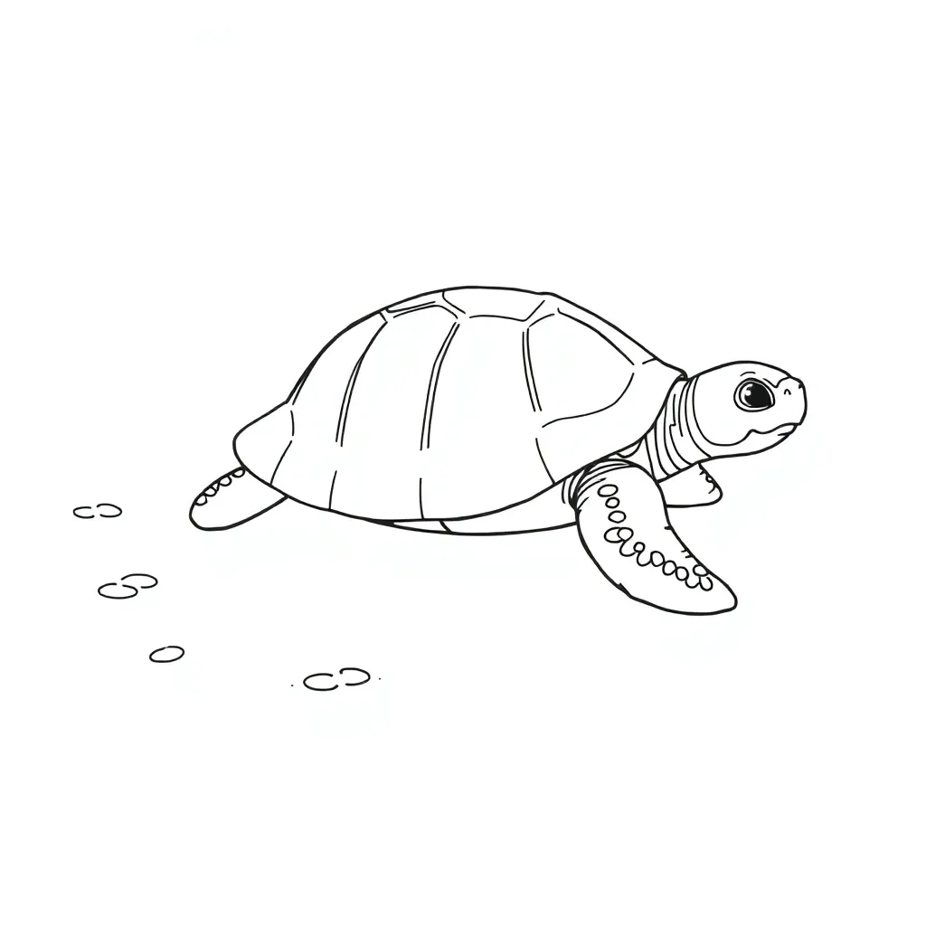 Turtle coloring page