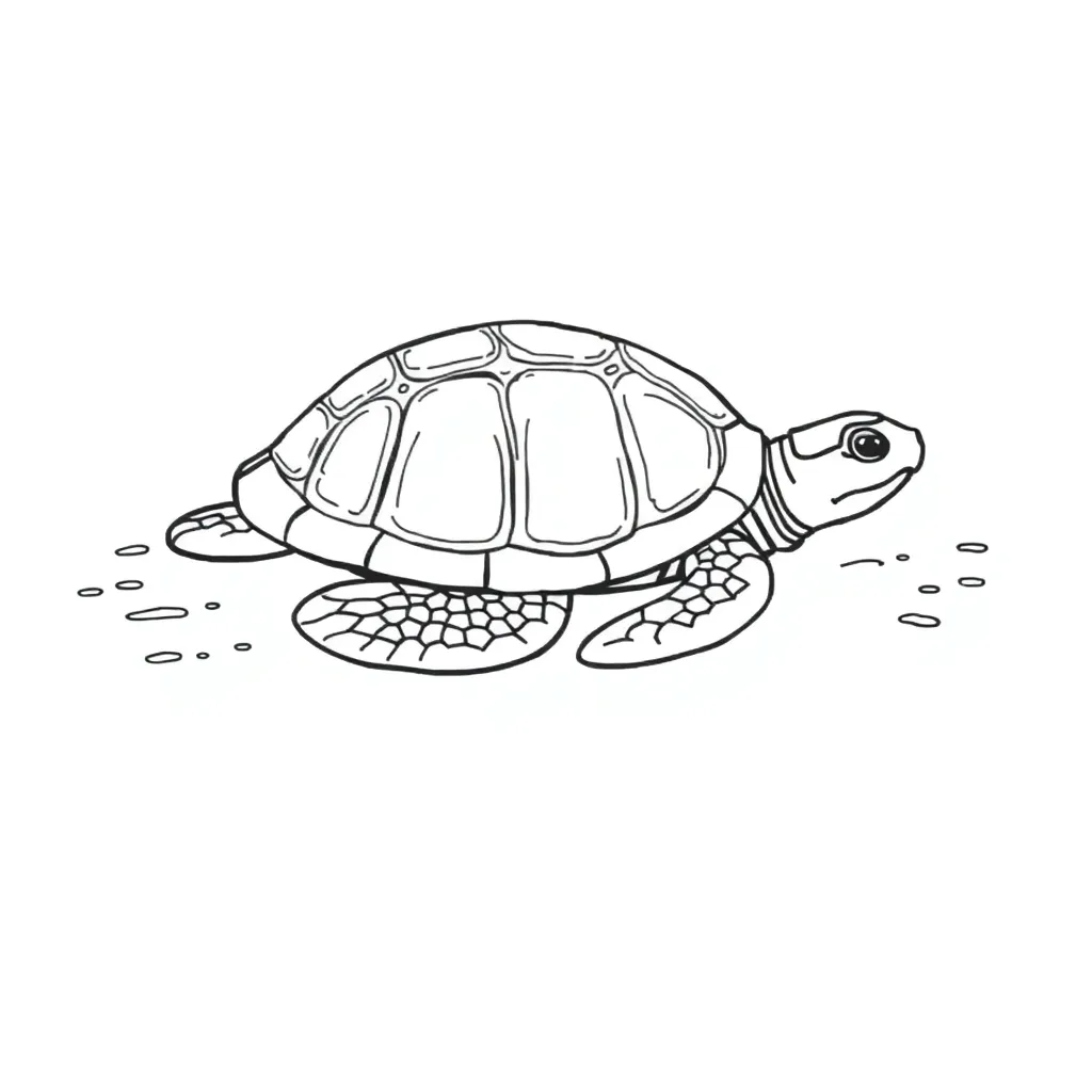 Turtle coloring page