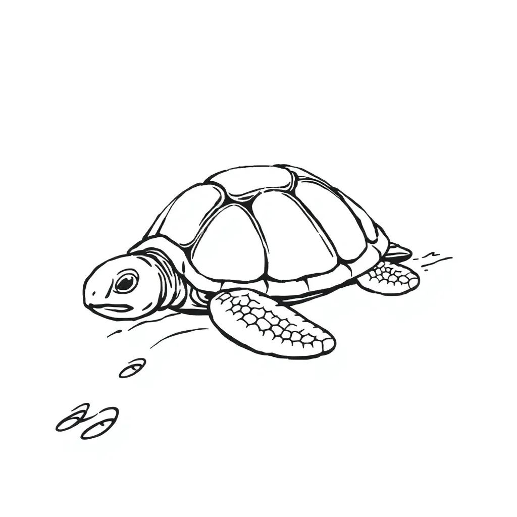 Turtle coloring page