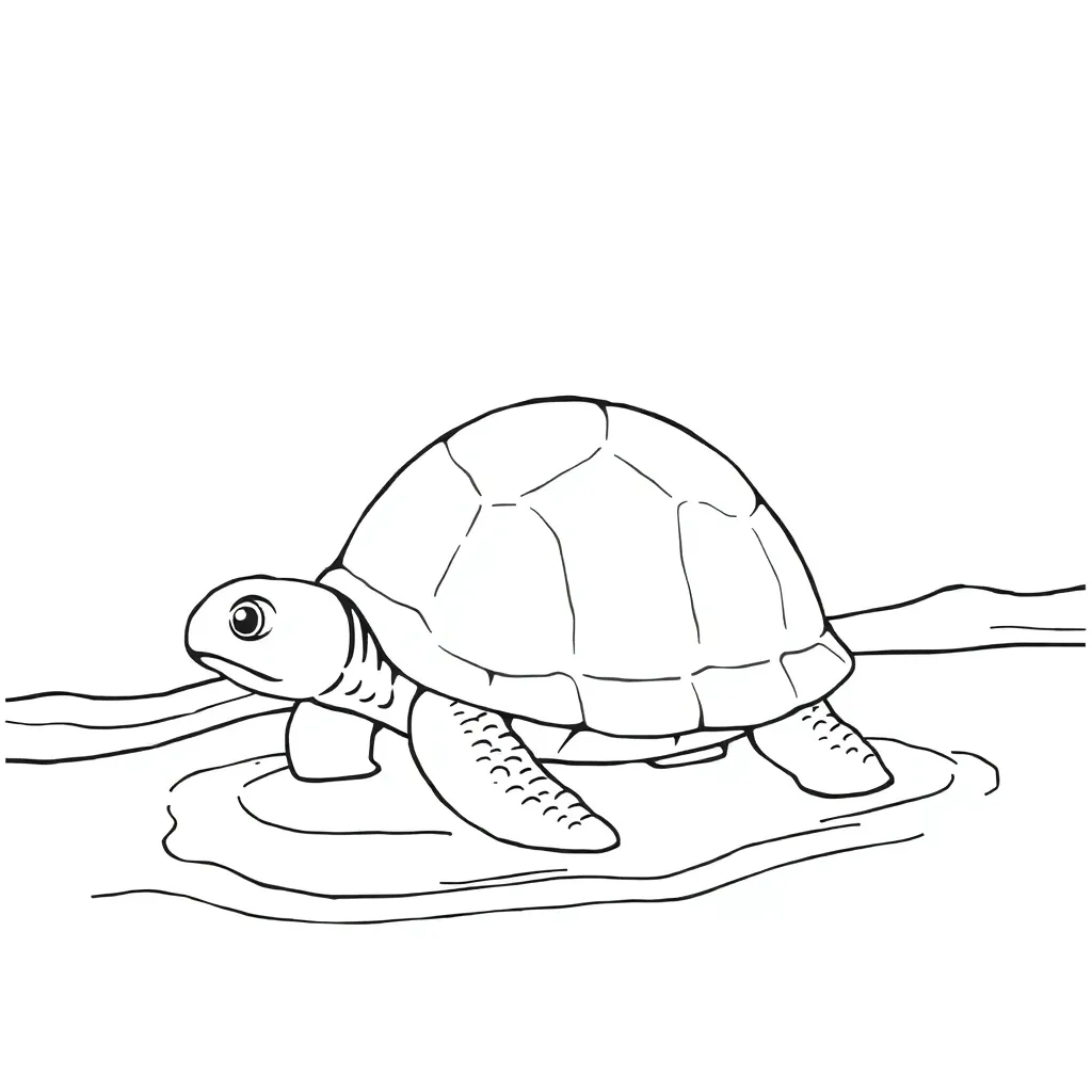 Turtle coloring page