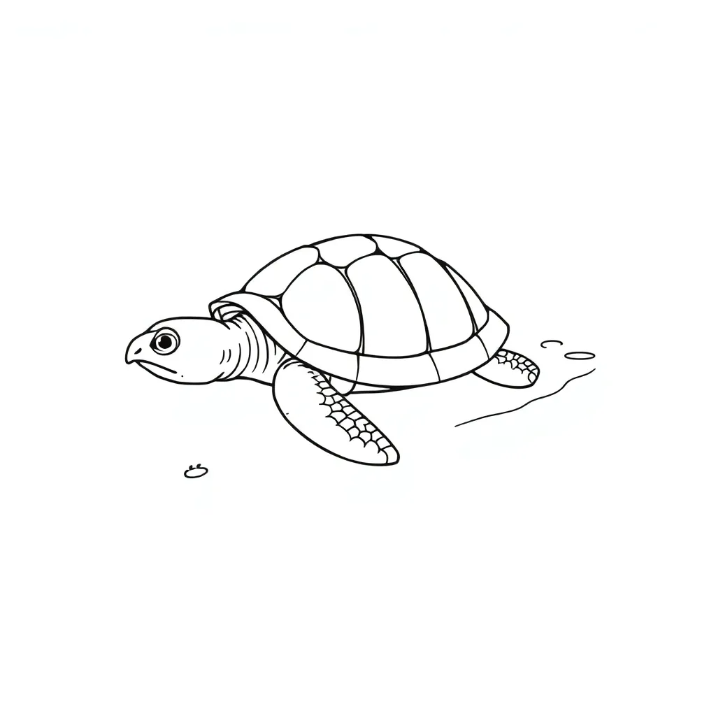 Turtle coloring page
