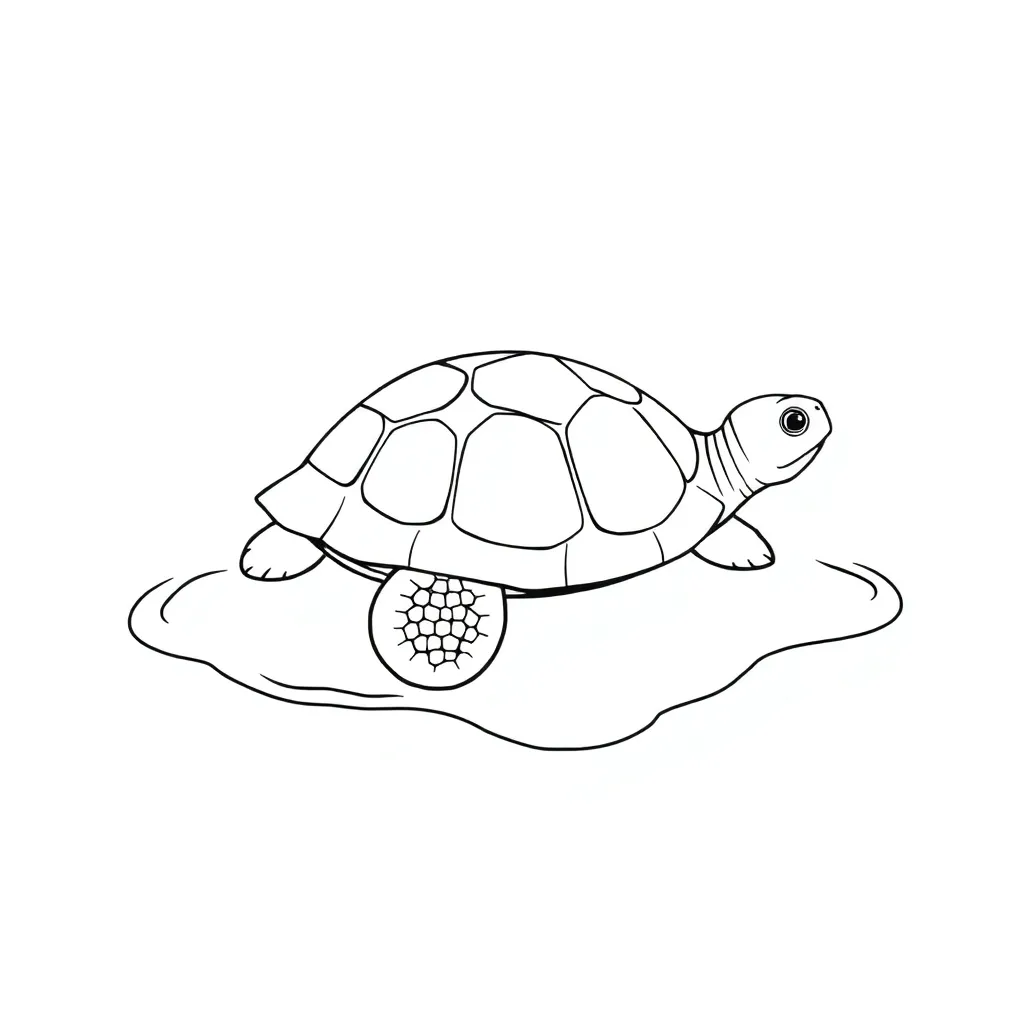 Turtle coloring page