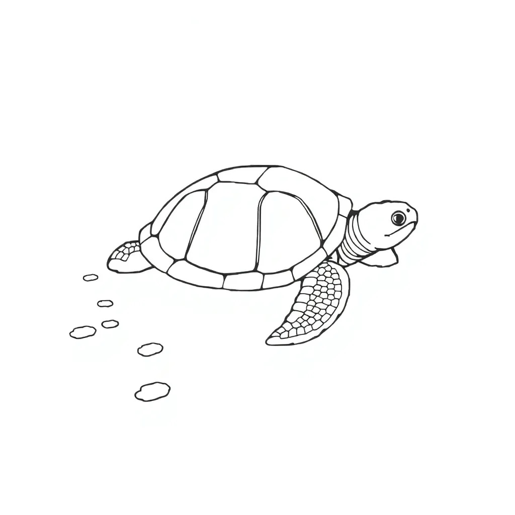 Turtle coloring page
