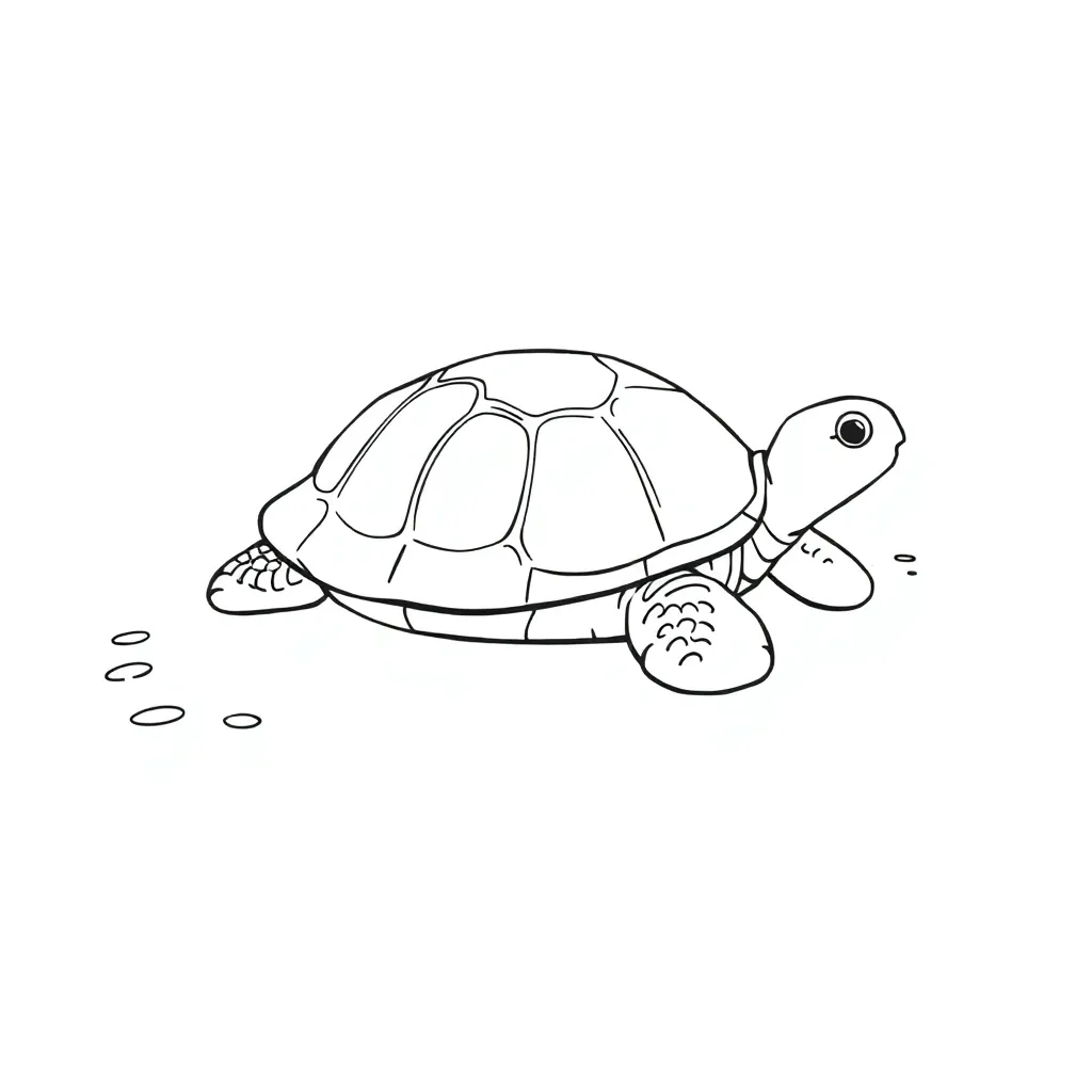 Turtle coloring page