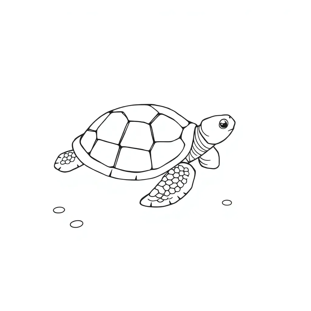 Turtle coloring page