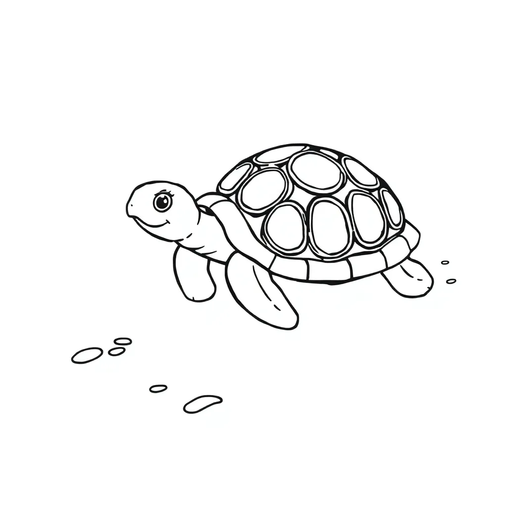 Turtle coloring page