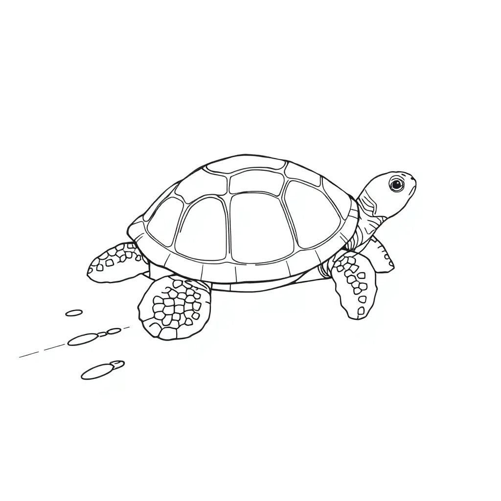 Turtle coloring page